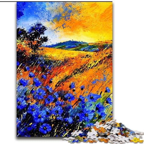 Puzzle für Erwachsene, 1000 Teile, schwieriges Malen von blauen Kornblumen, Lernspielzeug, Familienspiele, Lernspiel für Geburtstag, Weihnachten, 38x26cm Puzzle für Erwachsene, 1000 Teile, schwieriges Malen von blauen Kornblumen, Lernspielzeug, Familienspiele, Lernspiel für Geburtstag, Weihnachten, 38x26cm von LYXIANY