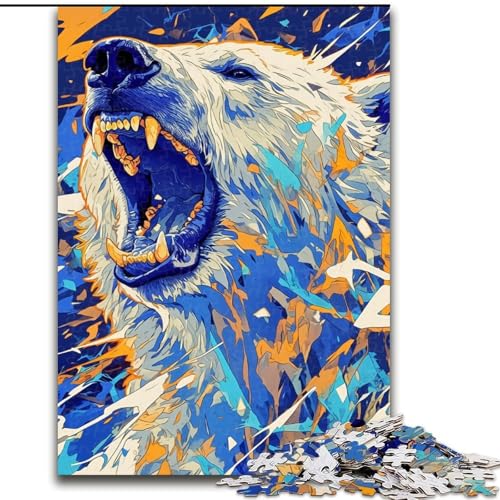 Puzzle für Erwachsene, 1000 Teile, weißer Eisbär, Lernspielzeug, Spaß für zu Hause, Aktivitäten, Geburtstagsgeschenk, Reisegeschenke, 50x75cm Puzzle für Erwachsene, 1000 Teile, weißer Eisbär, Lernspielzeug, Spaß für zu Hause, Aktivitäten, Geburtstagsgeschenk, Reisegeschenke, 50x75cm von LYXIANY