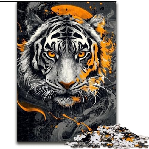 Puzzle für Erwachsene, 1000 Teile, weißer Tiger, Spielzeug, Lernspiele, Stressabbau, tolle Geschenke und Spielzeuge, 26x38cm von LYXIANY