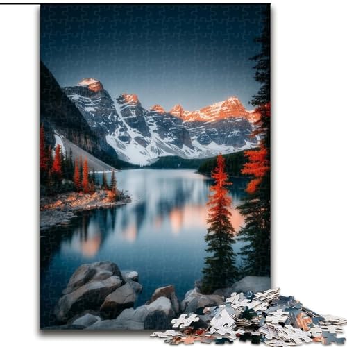 Puzzle für Erwachsene, 1000 Teile, wunderschöne Berge und Seen, anspruchsvolles Denkspiel, Familienaktivität, Heimdekoration, (Größe 50x75cm) von LYXIANY