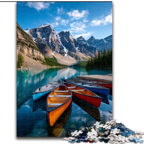 Puzzle für Erwachsene, 1000 Teile, wunderschöne Berge und Seen, anspruchsvolles Denkspiel für Teenager, perfekt als Heimdekoration oder Geschenk (Größe 26x38cm) von LYXIANY
