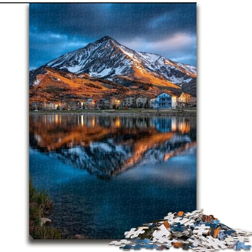 Puzzle für Erwachsene, 1000 Teile, wunderschöne Berge und Seen, anspruchsvolles Denkspiel für Teenager, perfekt als Heimdekoration oder Geschenk (Größe 26x38cm) von LYXIANY