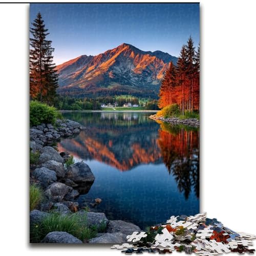 Puzzle für Erwachsene, 1000 Teile, wunderschöne Berge und Seen, anspruchsvolles Denkspiel für Teenager, perfekt als Heimdekoration oder Geschenk (Größe 26x38cm) von LYXIANY
