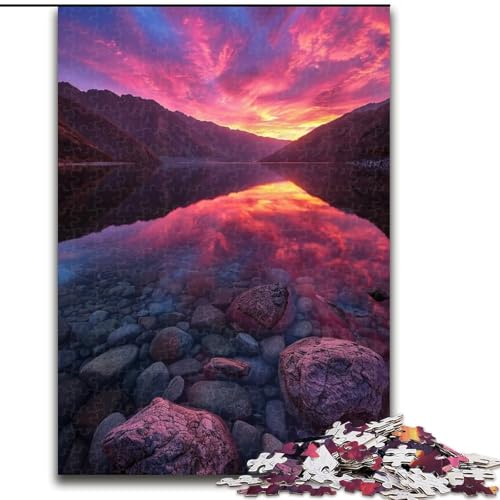 Puzzle für Erwachsene, 1000 Teile, wunderschöne Berge und Seen, interaktives Familienspiel, Familienaktivitätsspiel (Größe 50x75cm) von LYXIANY