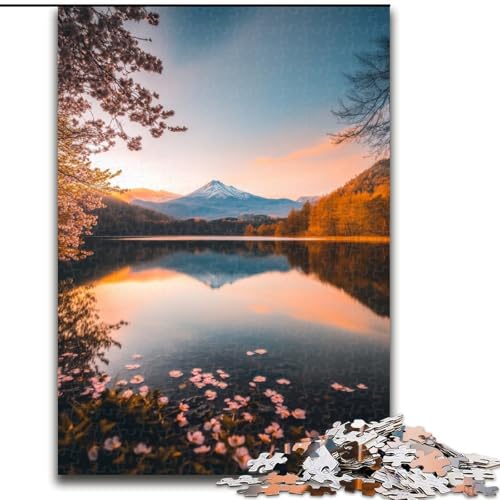 Puzzle für Erwachsene, 1000 Teile, wunderschöne Berge und Seen, pädagogisches Denkspiel, künstlerische Heim- und Bürodekoration, ab 14 Jahren (Größe 50x75cm) von LYXIANY