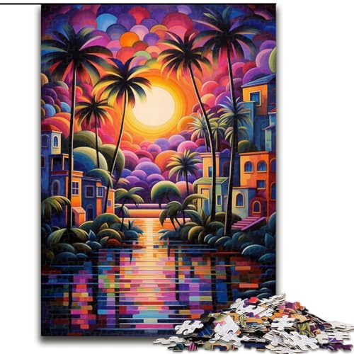 Puzzle für Erwachsene, 1000 Teile, wunderschöne Strandlandschaft, 1000-teiliges Puzzle, Spaß für die ganze Familie, Basteln, perfekt für Geburtstage, Feiertage, Größe 50x75cm von LYXIANY