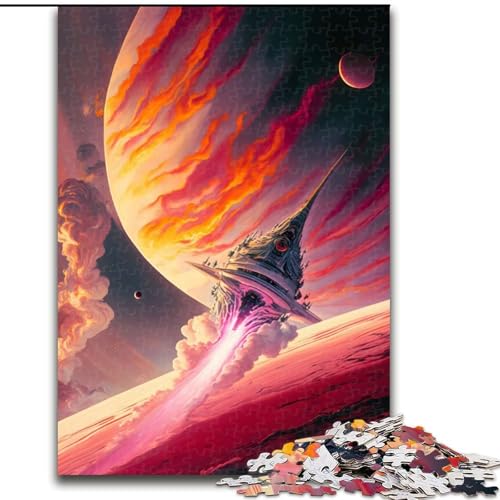 Puzzle für Erwachsene, 1000 Teile, wunderschöne Weltraumlandschaft, unmögliches Puzzle für Erwachsene, Geburtstagsgeschenkidee, anspruchsvolles Denkspiel, Größe 50x75cm von LYXIANY