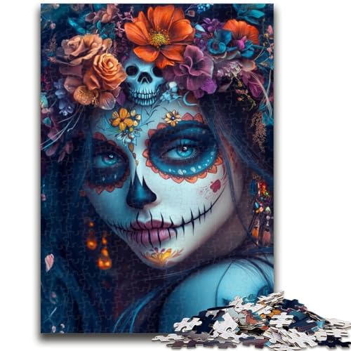 Puzzle für Erwachsene, 1000 mexikanische Totenkopfmädchen, für Lernspiele, Herausforderungsspielzeug, ganze Familie, 50x75cm von LYXIANY