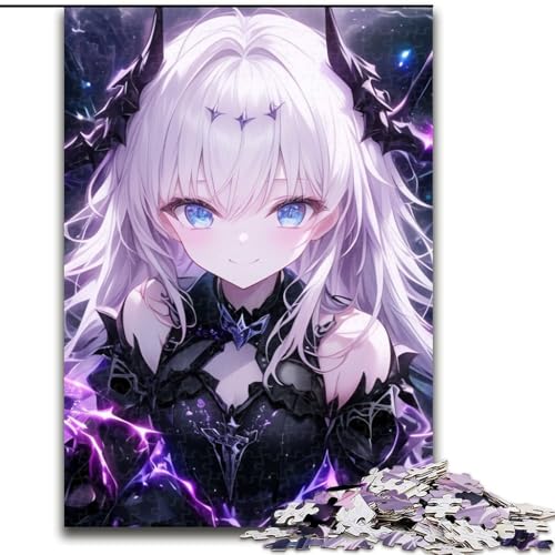 Puzzle für Erwachsene, 1000-teiliges Anime-Dämonenmädchen-Puzzle, anspruchsvolles Denkspiel für Teenager, Spaß für den Familienspieleabend (Größe 26x38cm) von LYXIANY