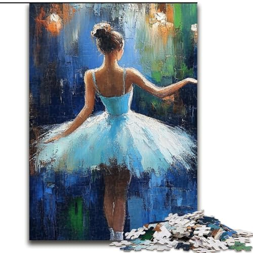 Puzzle für Erwachsene, 1000-teiliges Balletttänzer-Puzzle, pädagogisches Denkspiel, künstlerische Heim- und Bürodekoration, ab 14 Jahren (Größe 50x75cm) von LYXIANY