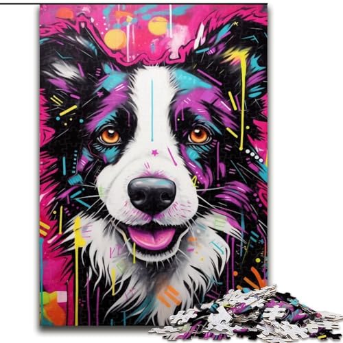 Puzzle für Erwachsene, 1000-teiliges Border Collie-Puzzle, 1000 Teile für Erwachsene, interaktives Familienspiel, Gehirn-Herausforderungsgeschenk, 50x75cm Puzzle für Erwachsene, 1000-teiliges Border Collie-Puzzle, 1000 Teile für Erwachsene, interaktives Familienspiel, Gehirn-Herausforderungsgeschenk, 50x75cm von LYXIANY