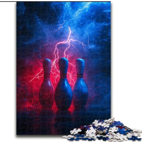 Puzzle für Erwachsene, 1000-teiliges Bowling-Sport-Puzzle, Spielgeschenk für Erwachsene, interaktives Familienspiel, Gehirn-Herausforderungsgeschenk (Größe 26x38cm) von LYXIANY