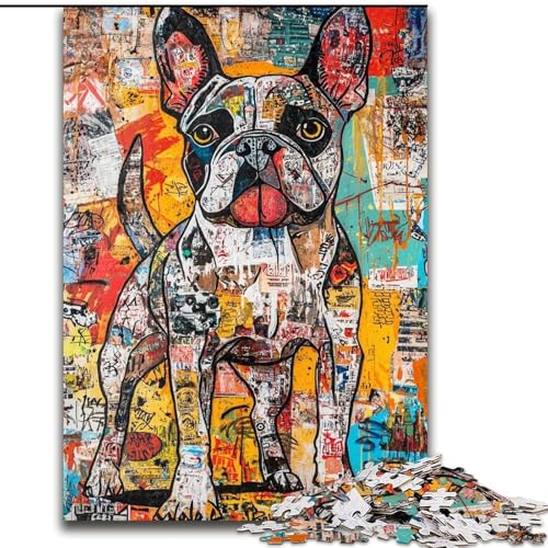 Puzzle für Erwachsene, 1000-teiliges Boxer-Hunde-Puzzle, anspruchsvolles Denkspiel für Teenager, perfekt als Heimdekoration oder Geschenk (Größe 26x38cm) von LYXIANY