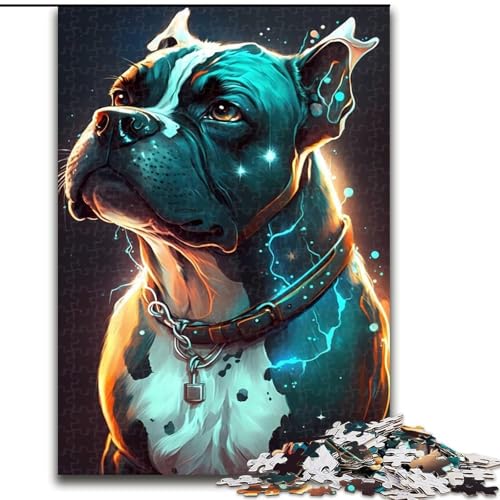Puzzle für Erwachsene, 1000-teiliges Boxer-Hundepuzzle, perfekt für Teenager und Familienspaß, Geburtstag (Größe: 26x38cm) von LYXIANY