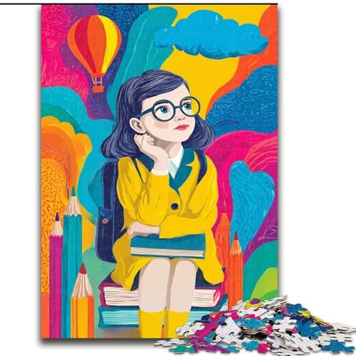 Puzzle für Erwachsene, 1000-teiliges Denkspiel für Mädchen, pädagogisches Denkspiel, künstlerische Heim- und Bürodekoration, ab 14 Jahren (Größe 26x38cm) von LYXIANY