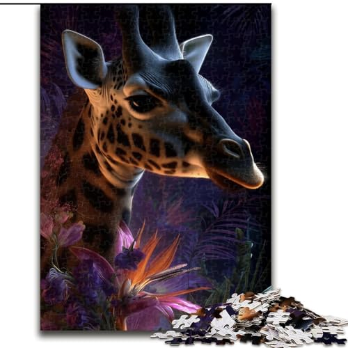 Puzzle für Erwachsene, 1000-teiliges Dschungel-Giraffe-Puzzle aus Holz, anspruchsvolles DIY-Denkspiel, interaktives Familienspiel, Größe 50x75cm Puzzle für Erwachsene, 1000-teiliges Dschungel-Giraffe-Puzzle aus Holz, anspruchsvolles DIY-Denkspiel, interaktives Familienspiel, Größe 50x75cm von LYXIANY