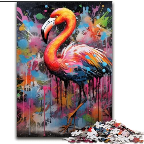 Puzzle für Erwachsene, 1000-teiliges Flamingo-Holzpuzzle, 50x75cm, Denkspiel für Teenager und Familieninteraktion Puzzle für Erwachsene, 1000-teiliges Flamingo-Holzpuzzle, 50x75cm, Denkspiel für Teenager und Familieninteraktion von LYXIANY