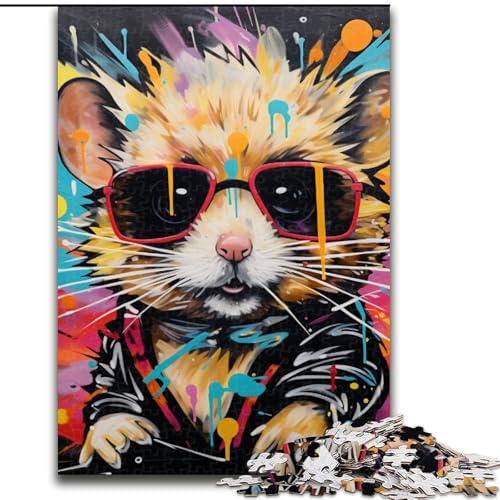 Puzzle für Erwachsene, 1000-teiliges Hamster-Holzpuzzle, 50x75cm, Denkspiel für Teenager und Familieninteraktion Puzzle für Erwachsene, 1000-teiliges Hamster-Holzpuzzle, 50x75cm, Denkspiel für Teenager und Familieninteraktion von LYXIANY