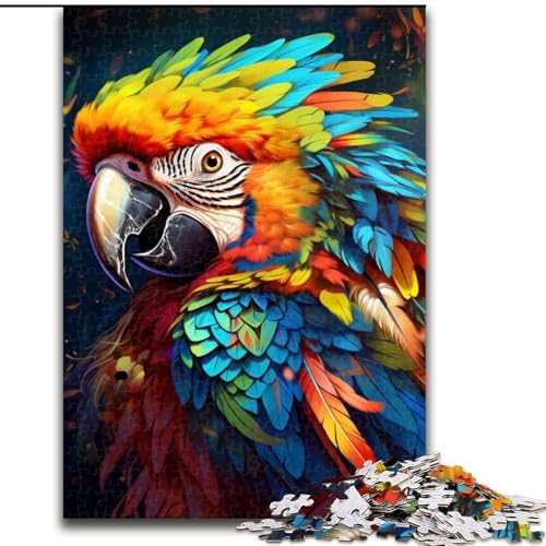 Puzzle für Erwachsene, 1000-teiliges Papageien-Kunstpuzzle für Erwachsene, perfekt für Familienfeiern, Geburtstage, Feiertage, Größe: 50x75cm von LYXIANY