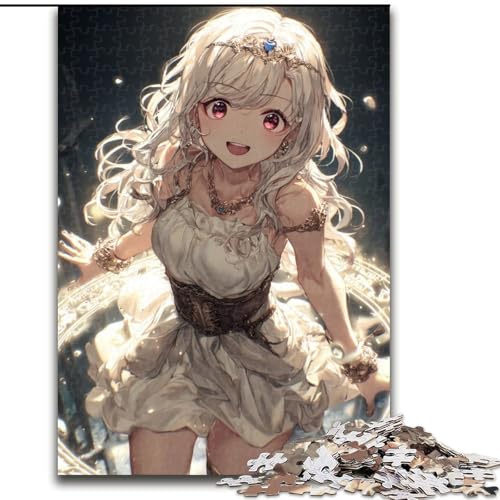 Puzzle für Erwachsene, 1000-teiliges Puzzle, Anime-Mädchen, Quizspiel, stärkt die Liebe zwischen Paaren, für Kinder ab 14 Jahren (Größe 50x75cm) von LYXIANY