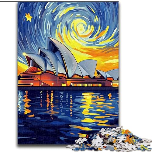 Puzzle für Erwachsene, 1000-teiliges Puzzle, Sternennacht, Van Gogh, dekomprimierendes, intellektuelles Lernspielzeug, geeignet für Paare ab 14 Jahren, 26x38cm Puzzle für Erwachsene, 1000-teiliges Puzzle, Sternennacht, Van Gogh, dekomprimierendes, intellektuelles Lernspielzeug, geeignet für Paare ab 14 Jahren, 26x38cm von LYXIANY