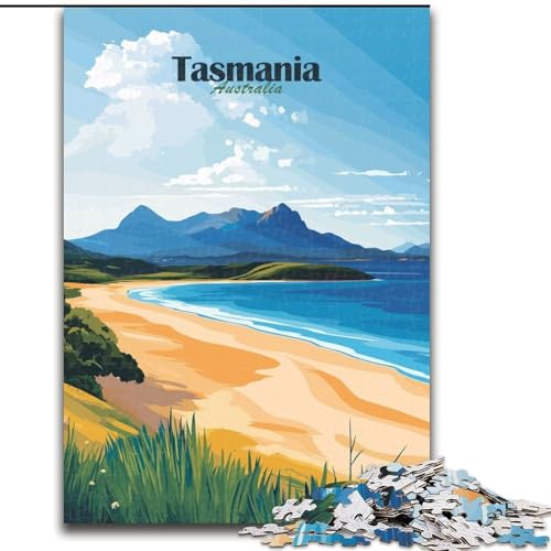 Puzzle für Erwachsene, 1000-teiliges Puzzle, Tasmanien, Strandlandschaft, Quizspiel, ganze Familie (26x38cm),1000 Teile von LYXIANY