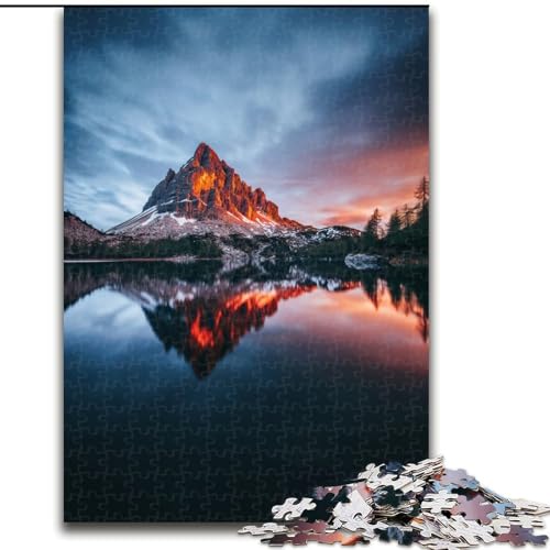 Puzzle für Erwachsene, 1000-teiliges Puzzle, wunderschöne Berge und Seen, Quizspiel, Wanddekoration, einzigartige Geburtstags (Größe 50x75cm) von LYXIANY