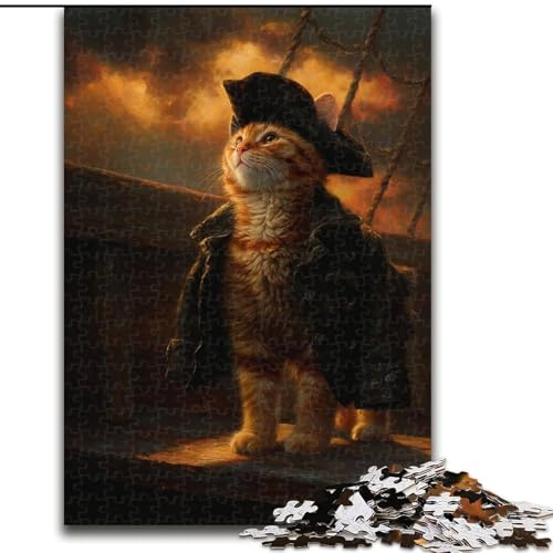 Puzzle für Erwachsene, 1000-teiliges Puzzle Katze aus Einer aristokratischen Familie, Spielzeug, Lernspiele, stressabbauende Wanddekoration (Größe 26x38cm) von LYXIANY