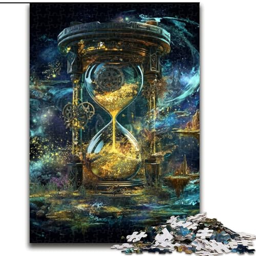 Puzzle für Erwachsene, 1000-teiliges Puzzle Kosmische Sanduhr, Analyse und Logik mit vollständig ineinandergreifenden, zufällig geformten Teilen für Kinder ab 14 Jahren (Größe 26x38cm) von LYXIANY