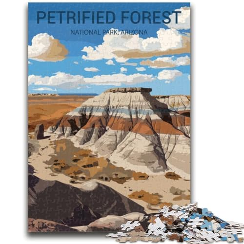Puzzle für Erwachsene, 1000-teiliges Puzzle Petrified Forest National Park, Stressabbau, schwierige Herausforderung, ganze Familie (Größe 38x26cm) von LYXIANY