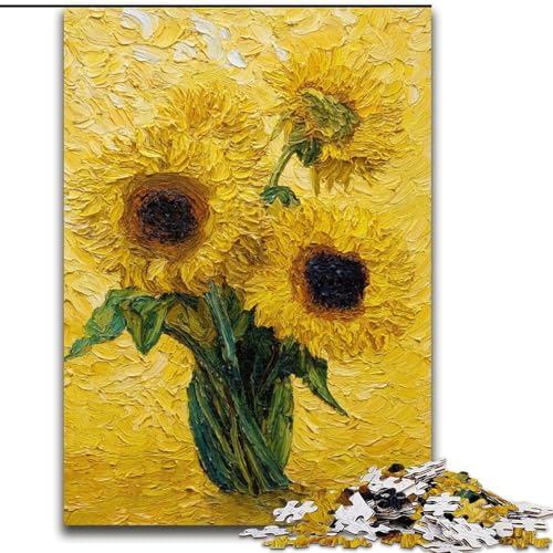 Puzzle für Erwachsene, 1000-teiliges Puzzle Van Gogh – Sonnenblumen bei Nacht, für Lernspiele, Herausforderungsspielzeug, zur Verbesserung des Gedächtnisses, für Kinder ab 14 Jahren (Größe 50x75cm) Puzzle für Erwachsene, 1000-teiliges Puzzle Van Gogh – Sonnenblumen bei Nacht, für Lernspiele, Herausforderungsspielzeug, zur Verbesserung des Gedächtnisses, für Kinder ab 14 Jahren (Größe 50x75cm) von LYXIANY