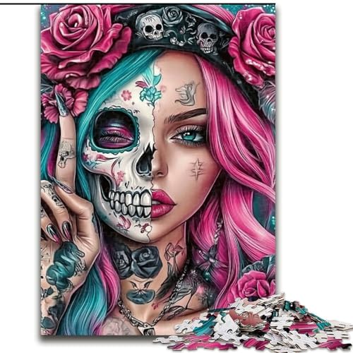Puzzle für Erwachsene, 1000-teiliges Skullgirls-Puzzle aus Holz, anspruchsvolles Denkspiel für Teenager und Familien, Größe 50x75cm Puzzle für Erwachsene, 1000-teiliges Skullgirls-Puzzle aus Holz, anspruchsvolles Denkspiel für Teenager und Familien, Größe 50x75cm von LYXIANY