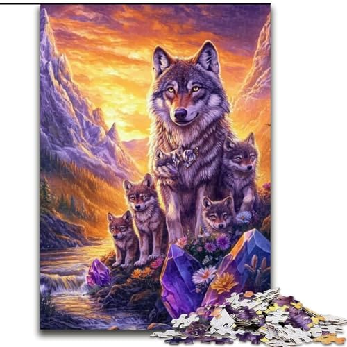 Puzzle für Erwachsene, 1000-teiliges Wolf-Puzzle aus Holz, anspruchsvolles DIY-Denkspiel, interaktives Familienspiel, Größe 50x75cm Puzzle für Erwachsene, 1000-teiliges Wolf-Puzzle aus Holz, anspruchsvolles DIY-Denkspiel, interaktives Familienspiel, Größe 50x75cm von LYXIANY
