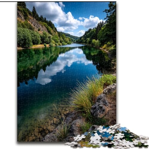 Puzzle für Erwachsene, 1000 wunderschöne Berge und Seen, anspruchsvolles Denkspiel, Familienaktivität, Heimdekoration, (Größe 50x75cm) von LYXIANY