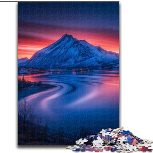 Puzzle für Erwachsene, 1000 wunderschöne Berge und Seen, interaktives Familienspiel, Familienaktivitätsspiel (Größe 26x38cm) von LYXIANY