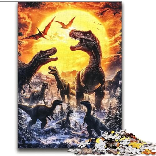 Puzzle für Erwachsene, 2000 Dinosaurier-Lernspiele, Heimdekoration, Geburtstagsgeschenk, Geschenke für Kinder ab 14 Jahren, 70x100cm von LYXIANY