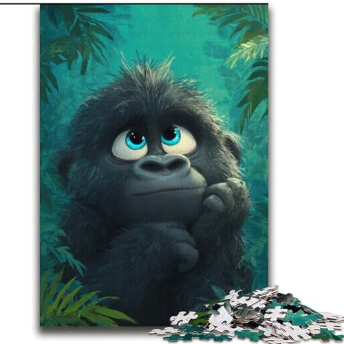 Puzzle für Erwachsene, 2000 Schimpansenbabys, ab 14 Jahren, Lernspiele für Erwachsene und Jugendliche, Kunstwerk, Geschenk, 70x100cm von LYXIANY