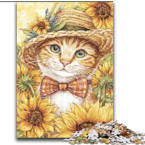 Puzzle für Erwachsene, 2000 Sonnenblumenkatzen, ab 14 Jahren, Denksportspiel, Erwachsene und Jugendliche, 70x100cm Puzzle für Erwachsene, 2000 Sonnenblumenkatzen, ab 14 Jahren, Denksportspiel, Erwachsene und Jugendliche, 70x100cm von LYXIANY