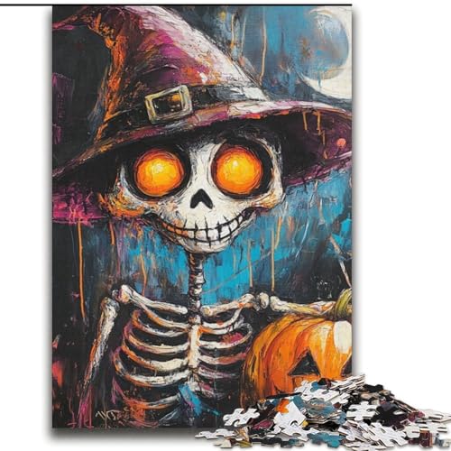 Puzzle für Erwachsene, 2000 Teile, Halloween-Skelett, für Alter 14+, Lernspiele für Erwachsene und Jugendliche, Kunstwerk, Geschenk, 70x100cm Puzzle für Erwachsene, 2000 Teile, Halloween-Skelett, für Alter 14+, Lernspiele für Erwachsene und Jugendliche, Kunstwerk, Geschenk, 70x100cm von LYXIANY