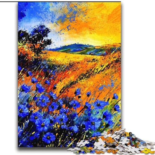 Puzzle für Erwachsene, 2000 Teile, schwieriges Malen von blauen Kornblumen, Lernspielzeug, Familienspiele, Lernspiel für Geburtstag, Weihnachten, 70x100cm Puzzle für Erwachsene, 2000 Teile, schwieriges Malen von blauen Kornblumen, Lernspielzeug, Familienspiele, Lernspiel für Geburtstag, Weihnachten, 70x100cm von LYXIANY