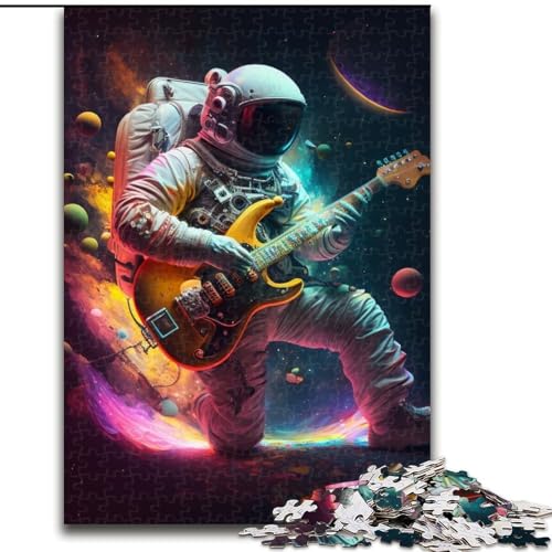 Puzzle für Erwachsene, Astronaut spielt Gitarre, Puzzle für Erwachsene, Größe: 50x75cm, für Reiseliebhaber und Paare, anspruchsvolles Spielzeug Puzzle für Erwachsene, Astronaut spielt Gitarre, Puzzle für Erwachsene, Größe: 50x75cm, für Reiseliebhaber und Paare, anspruchsvolles Spielzeug von LYXIANY