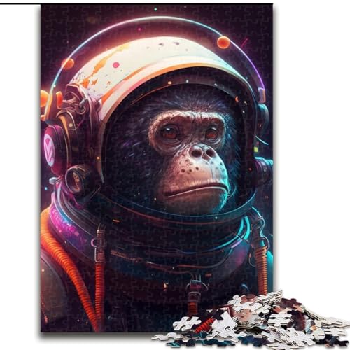 Puzzle für Erwachsene, Astronauten-AFFE, Puzzle für Erwachsene, Größe: 50x75cm, für Reiseliebhaber und Paare, anspruchsvolles Spielzeug von LYXIANY