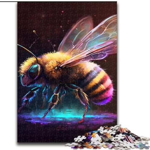 Puzzle für Erwachsene, Fantasie-Biene, Kartonpuzzle, Größe: 38x26cm, anspruchsvolles Denkspiel für Teenager, unterhaltsames interaktives Spiel für die ganze Familie Puzzle für Erwachsene, Fantasie-Biene, Kartonpuzzle, Größe: 38x26cm, anspruchsvolles Denkspiel für Teenager, unterhaltsames interaktives Spiel für die ganze Familie von LYXIANY