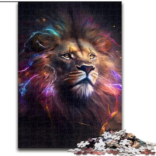 Puzzle für Erwachsene, Fantasie-Löwe, Kartonpuzzle, Größe: 38x26cm, anspruchsvolles Denkspiel für Teenager, unterhaltsames interaktives Spiel für die ganze Familie Puzzle für Erwachsene, Fantasie-Löwe, Kartonpuzzle, Größe: 38x26cm, anspruchsvolles Denkspiel für Teenager, unterhaltsames interaktives Spiel für die ganze Familie von LYXIANY
