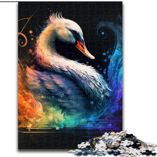 Puzzle für Erwachsene, Fantasie-Schwan, Holzpuzzle, Größe: 50x75cm, anspruchsvolles Denkspiel für Teenager, unterhaltsames interaktives Spiel für die ganze Familie Puzzle für Erwachsene, Fantasie-Schwan, Holzpuzzle, Größe: 50x75cm, anspruchsvolles Denkspiel für Teenager, unterhaltsames interaktives Spiel für die ganze Familie von LYXIANY