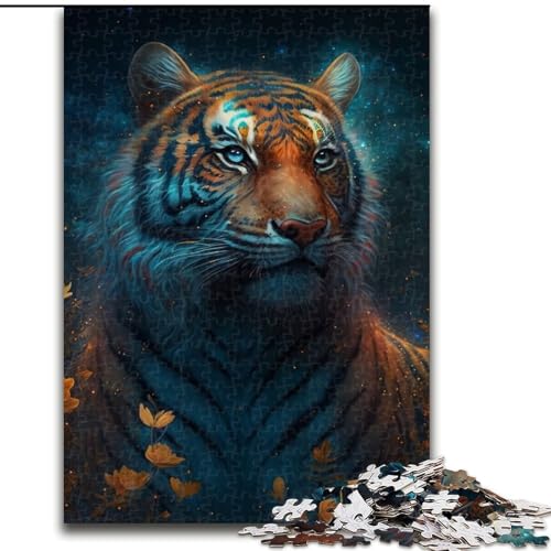 Puzzle für Erwachsene, Fantasie-Tiger, Kartonpuzzle, Größe: 38x26cm, anspruchsvolles Denkspiel für Teenager, unterhaltsames interaktives Spiel für die ganze Familie Puzzle für Erwachsene, Fantasie-Tiger, Kartonpuzzle, Größe: 38x26cm, anspruchsvolles Denkspiel für Teenager, unterhaltsames interaktives Spiel für die ganze Familie von LYXIANY
