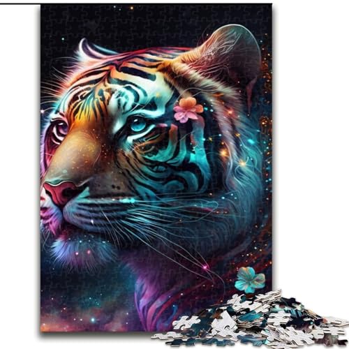 Puzzle für Erwachsene, Fantasie-Tiger, Kartonpuzzle, Größe: 38x26cm, anspruchsvolles Denkspiel für Teenager, unterhaltsames interaktives Spiel für die ganze Familie Puzzle für Erwachsene, Fantasie-Tiger, Kartonpuzzle, Größe: 38x26cm, anspruchsvolles Denkspiel für Teenager, unterhaltsames interaktives Spiel für die ganze Familie von LYXIANY