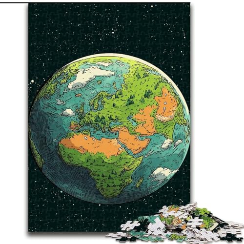 Puzzle für Erwachsene, Fantasy-Planet, Lernspielzeug für Erwachsene, ganze Familie ab 14 Jahren (Größe 26x38cm) von LYXIANY
