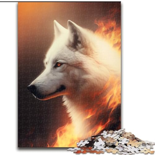 Puzzle für Erwachsene, Fantasy-Wolf-Puzzle aus Holz, Größe: 50x75cm, anspruchsvolles Denkspiel für Teenager, unterhaltsames interaktives Spiel für die ganze Familie Puzzle für Erwachsene, Fantasy-Wolf-Puzzle aus Holz, Größe: 50x75cm, anspruchsvolles Denkspiel für Teenager, unterhaltsames interaktives Spiel für die ganze Familie von LYXIANY