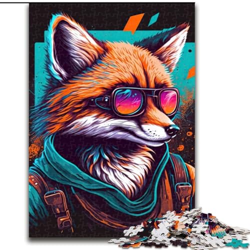 Puzzle für Erwachsene, Fuchs, Tier, Lernspielzeug, ganze Familie für Kinder ab 14 Jahren (Größe 26x38cm) von LYXIANY